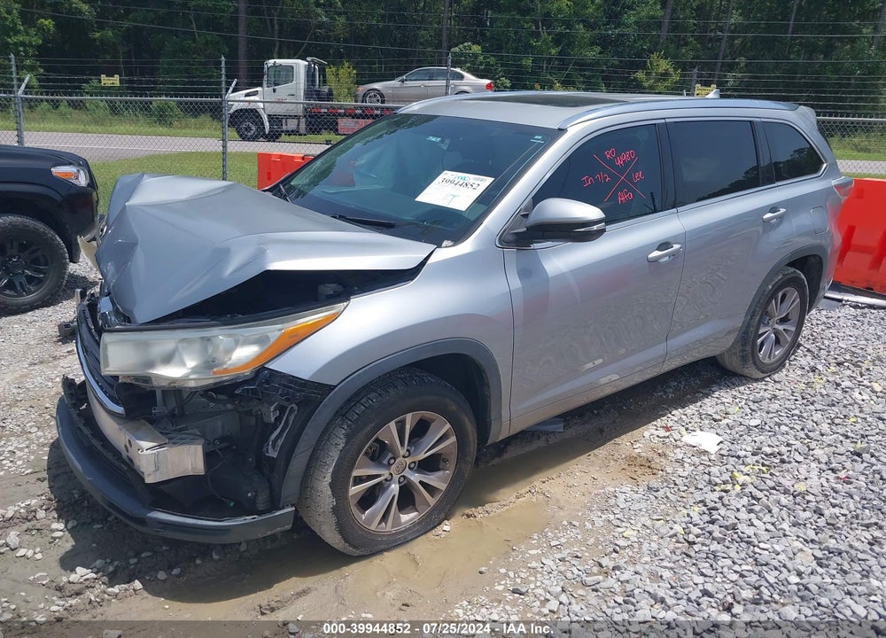 2014 TOYOTA HIGHLANDER XLE V6 VIN: 5TDKKRFH7ES035532