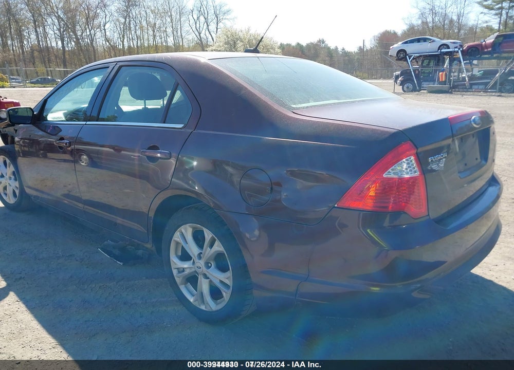 2012 FORD FUSION SE VIN: 3FAHP0HA8CR160097