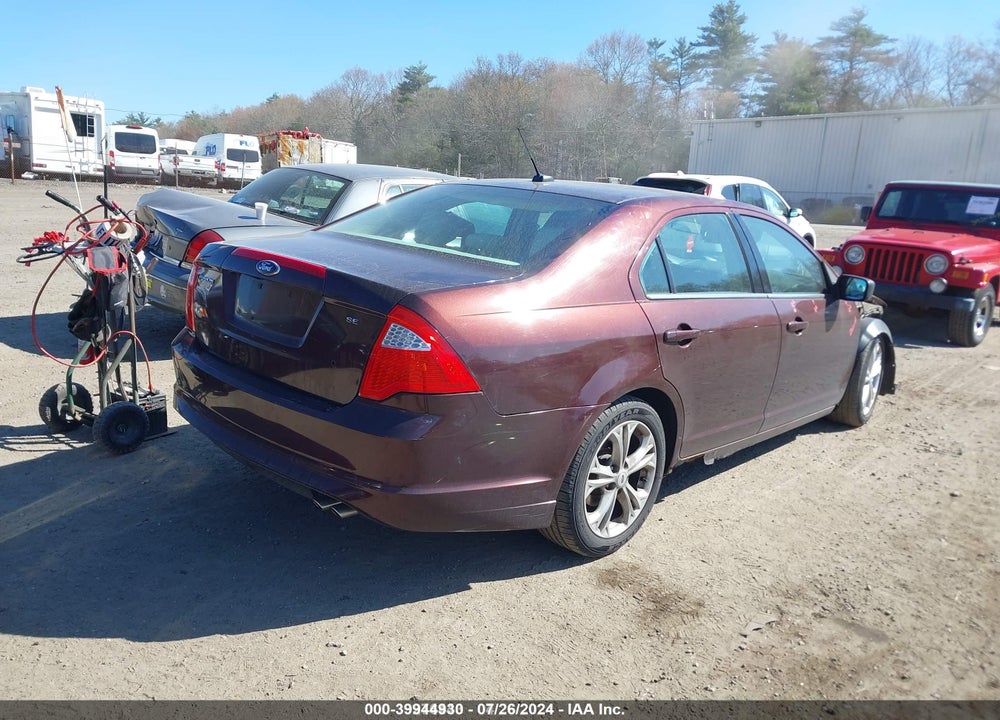 2012 FORD FUSION SE VIN: 3FAHP0HA8CR160097