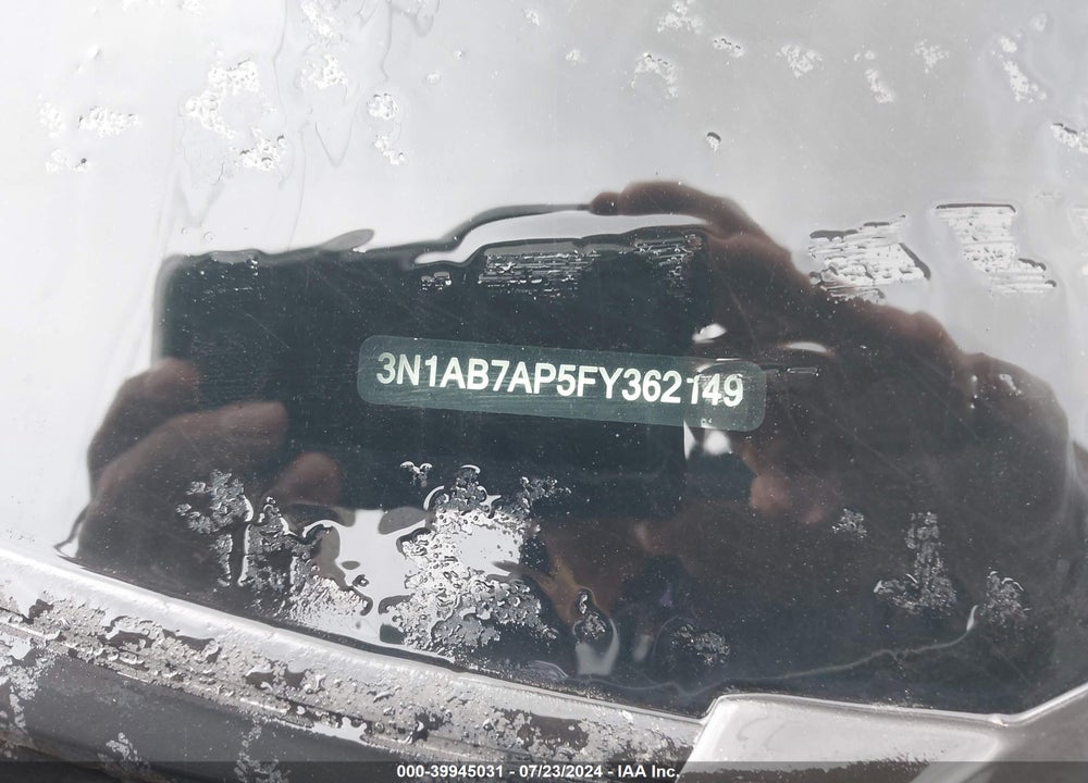 2015 NISSAN SENTRA SV VIN: 3N1AB7AP5FY362149