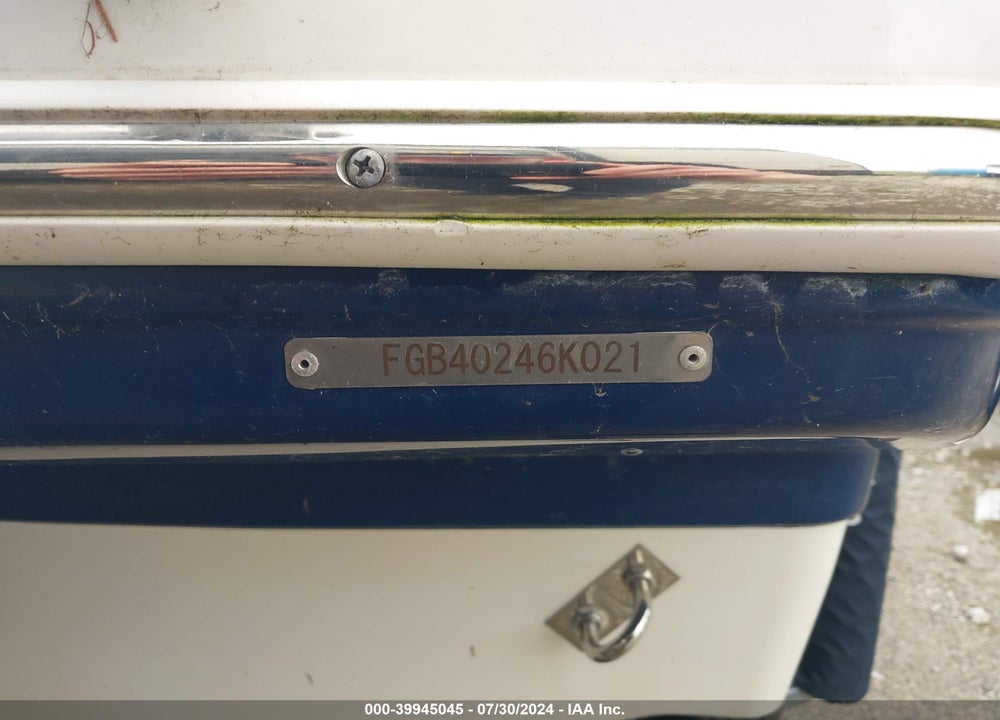 2021 CHAPARRAL OTHER VIN: FGB40246K021
