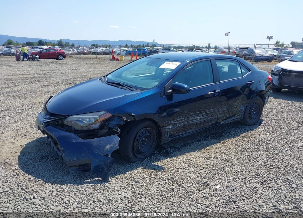 2019 TOYOTA COROLLA LE VIN: 2T1BURHE0KC127986