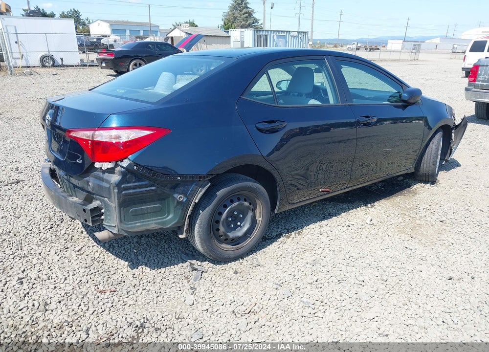 2019 TOYOTA COROLLA LE VIN: 2T1BURHE0KC127986