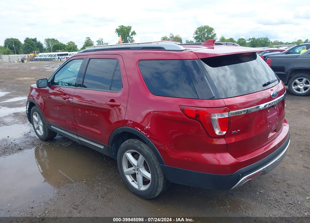 2017 FORD EXPLORER XLT VIN: 1FM5K8D85HGD84161