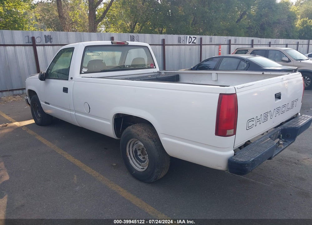 1998 CHEVROLET C1500 FLEETSIDE VIN: 1GCEC14R0WZ184047