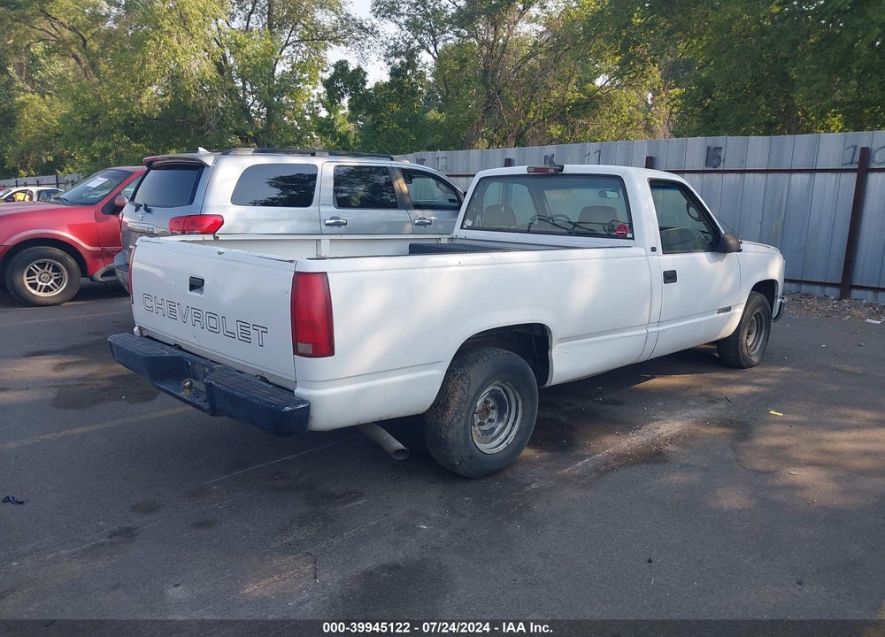 1998 CHEVROLET C1500 FLEETSIDE VIN: 1GCEC14R0WZ184047