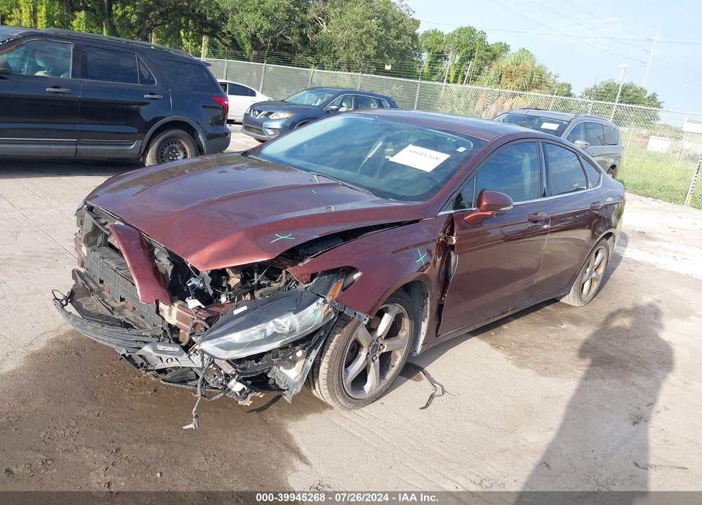 2016 FORD FUSION SE VIN: 3FA6P0H7XGR403166