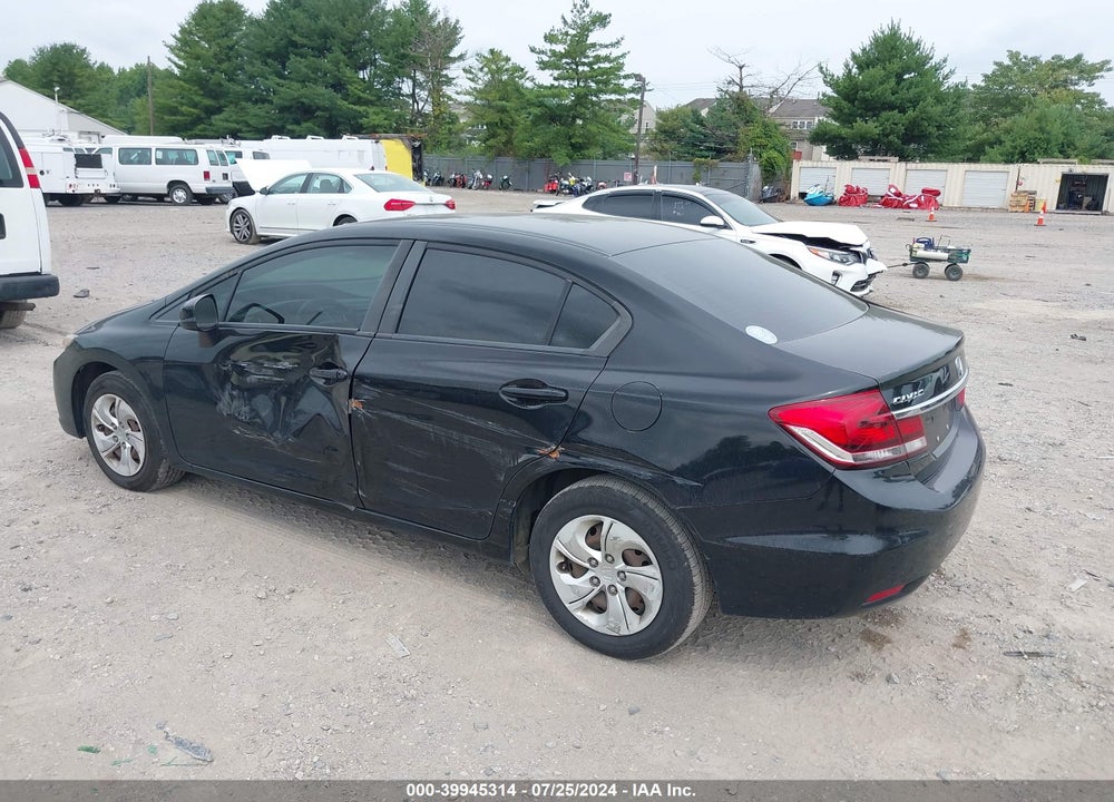 2013 HONDA CIVIC LX VIN: 2HGFB2F59DH591774