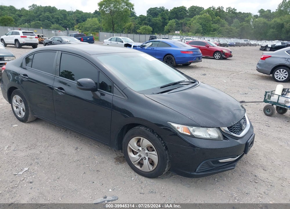 2013 HONDA CIVIC LX VIN: 2HGFB2F59DH591774