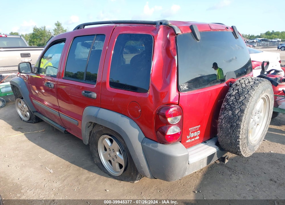 2005 JEEP LIBERTY SPORT VIN: 1J4GL48K05W700747