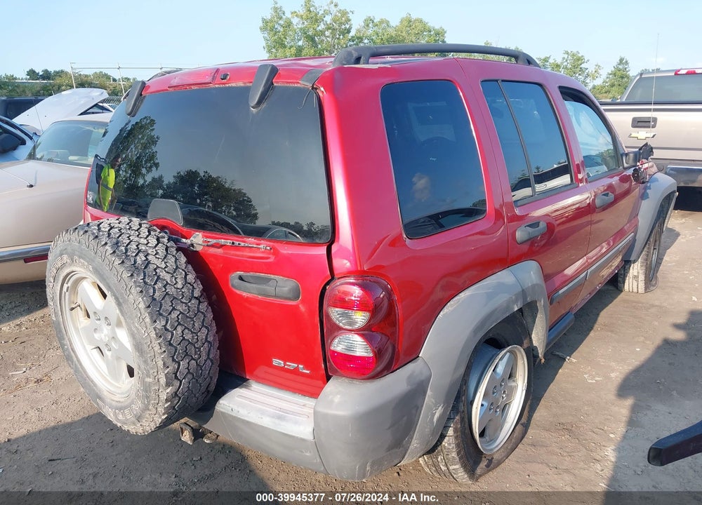 2005 JEEP LIBERTY SPORT VIN: 1J4GL48K05W700747