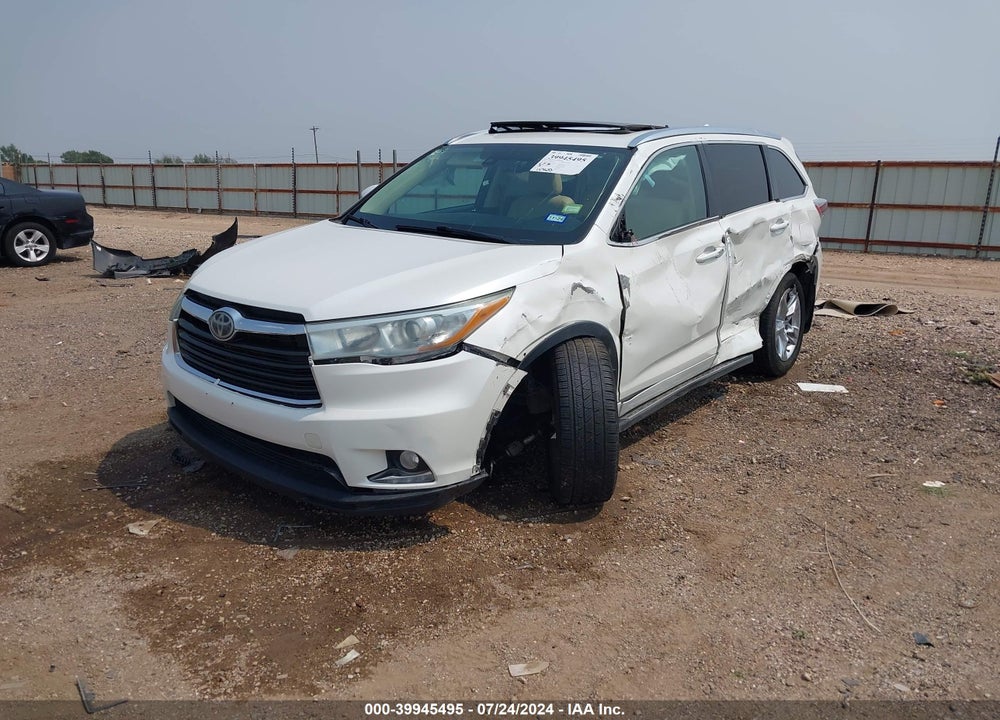 2015 TOYOTA HIGHLANDER LIMITED PLATINUM V6 VIN: 5TDYKRFH2FS047809
