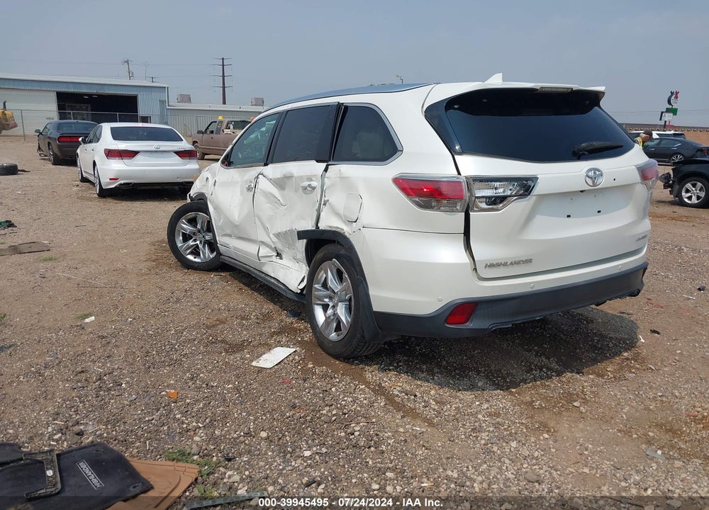 2015 TOYOTA HIGHLANDER LIMITED PLATINUM V6 VIN: 5TDYKRFH2FS047809