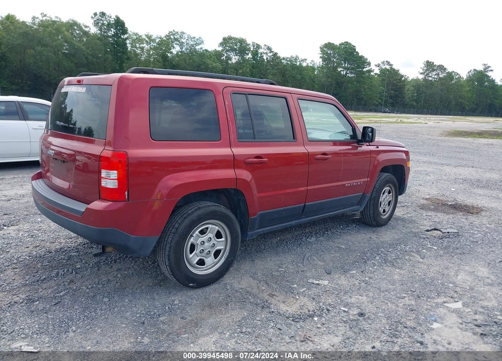 2015 JEEP PATRIOT SPORT VIN: 1C4NJRBB0FD257053