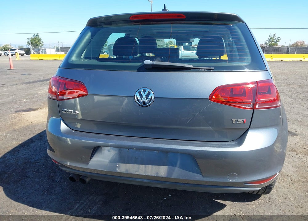 2015 VOLKSWAGEN GOLF TSI SE 4-DOOR VIN: 3VW217AU8FM011394