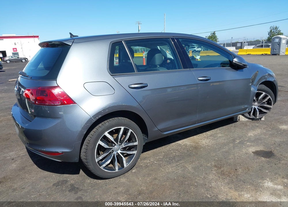 2015 VOLKSWAGEN GOLF TSI SE 4-DOOR VIN: 3VW217AU8FM011394