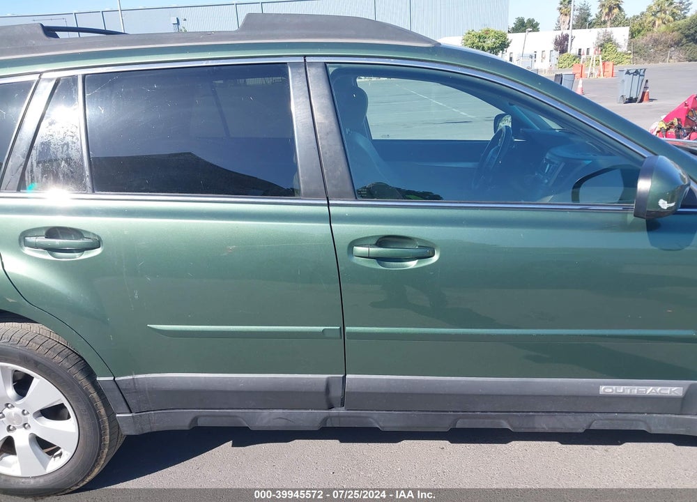 2012 SUBARU OUTBACK 2.5I PREMIUM VIN: 4S4BRBCC7C3292597
