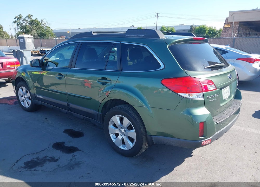 2012 SUBARU OUTBACK 2.5I PREMIUM VIN: 4S4BRBCC7C3292597