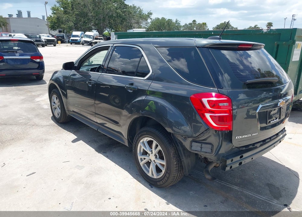 2017 CHEVROLET EQUINOX LS VIN: 2GNFLEEK8H6226693