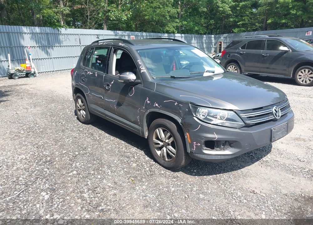 2016 VOLKSWAGEN TIGUAN S VIN: WVGBV7AX2GW577954