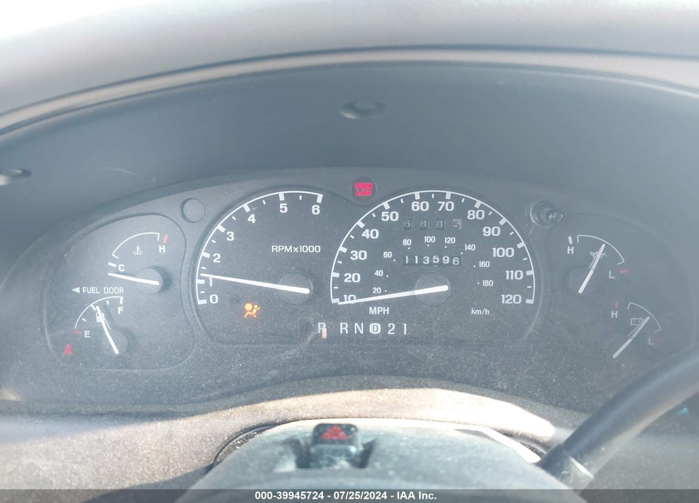 1998 MERCURY MOUNTAINEER VIN: 4M2ZU55PXWUJ45394