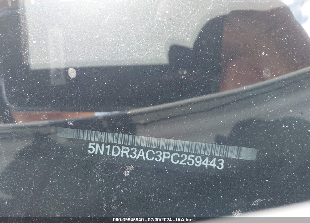 2023 NISSAN PATHFINDER S 4WD VIN: 5N1DR3AC3PC259443