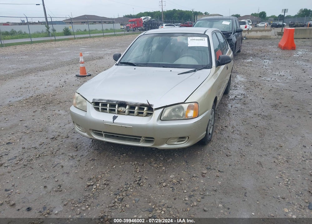 2001 HYUNDAI ACCENT GL VIN: KMHCG45C31U247344