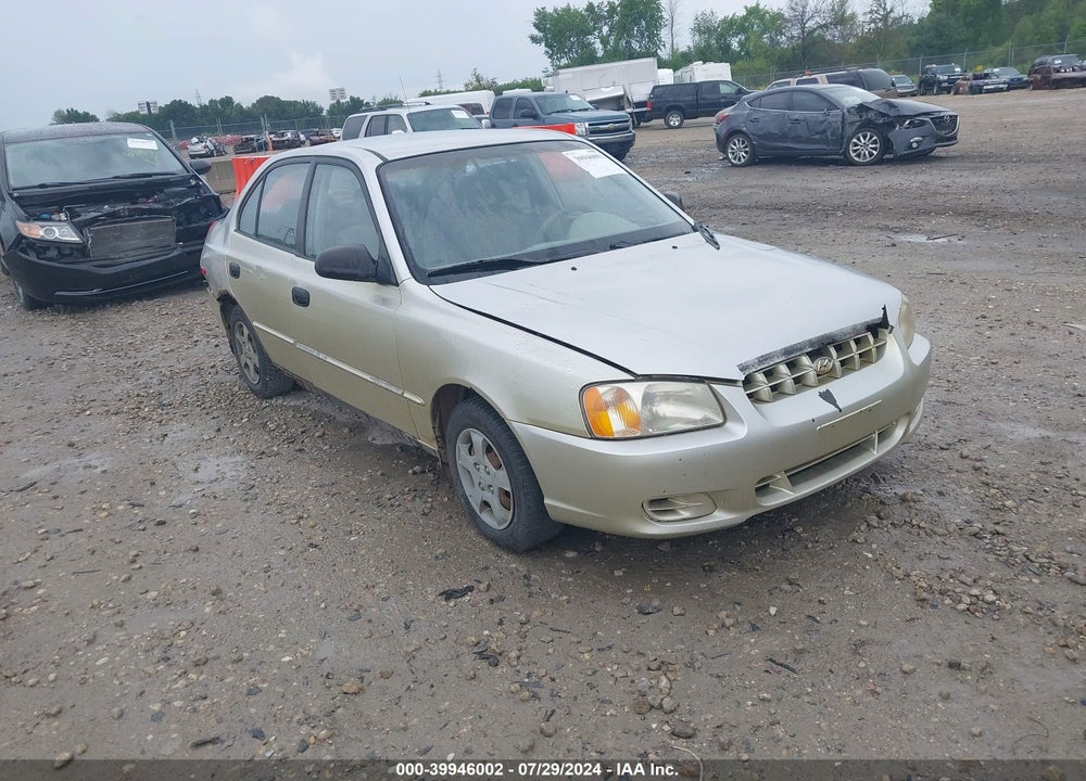 2001 HYUNDAI ACCENT GL VIN: KMHCG45C31U247344