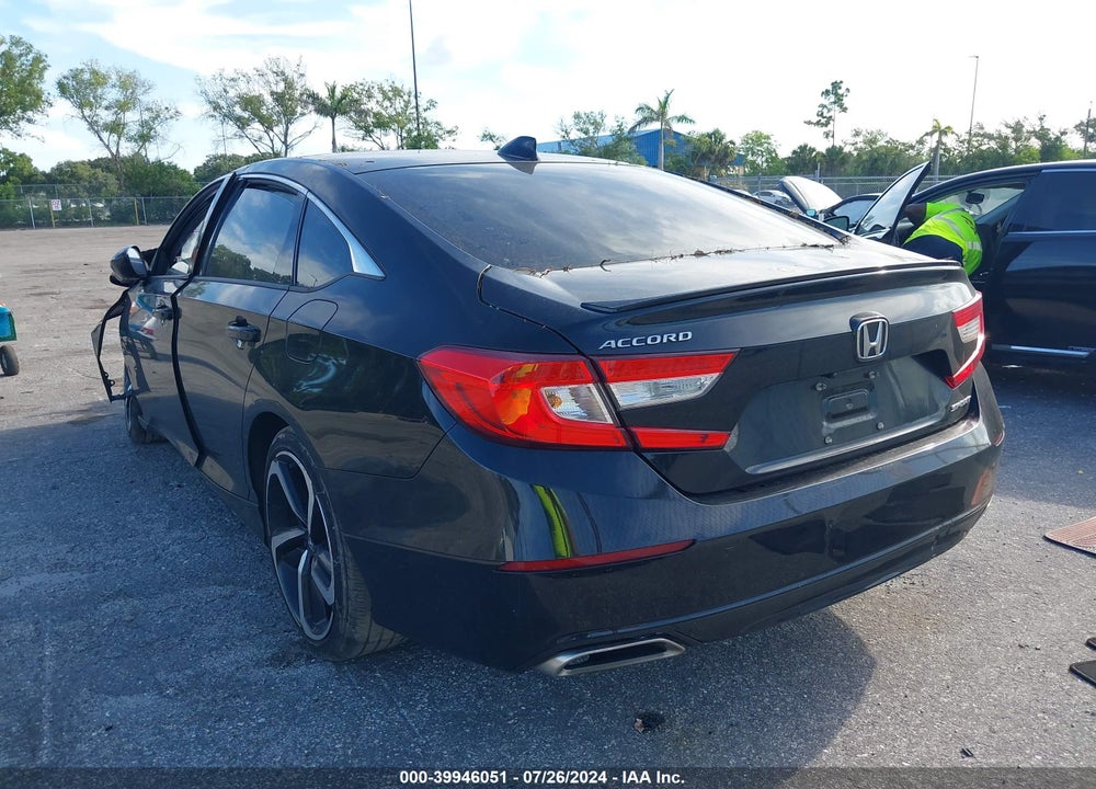 2021 HONDA ACCORD SPORT VIN: 1HGCV1F30MA102776