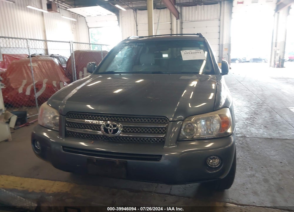 2006 TOYOTA HIGHLANDER HYBRID V6 (ECVT) VIN: JTEEW21A160031088