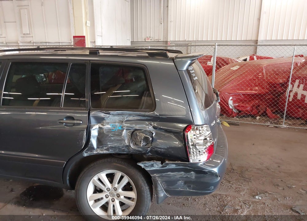 2006 TOYOTA HIGHLANDER HYBRID V6 (ECVT) VIN: JTEEW21A160031088