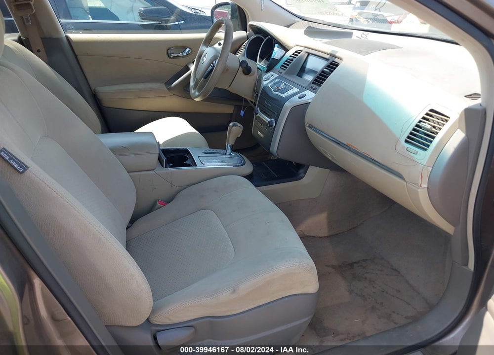 2009 NISSAN MURANO S VIN: JN8AZ18U69W006942