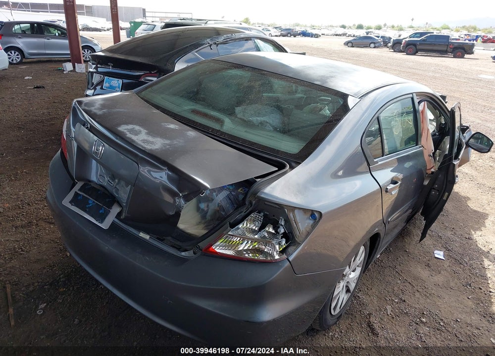 2012 HONDA CIVIC LX VIN: 2HGFB2F51CH610560