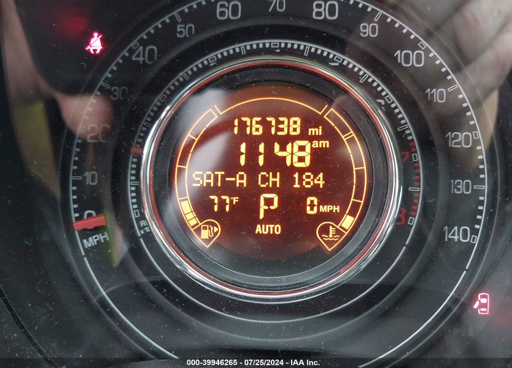 2012 FIAT 500 SPORT VIN: 3C3CFFBR2CT365382