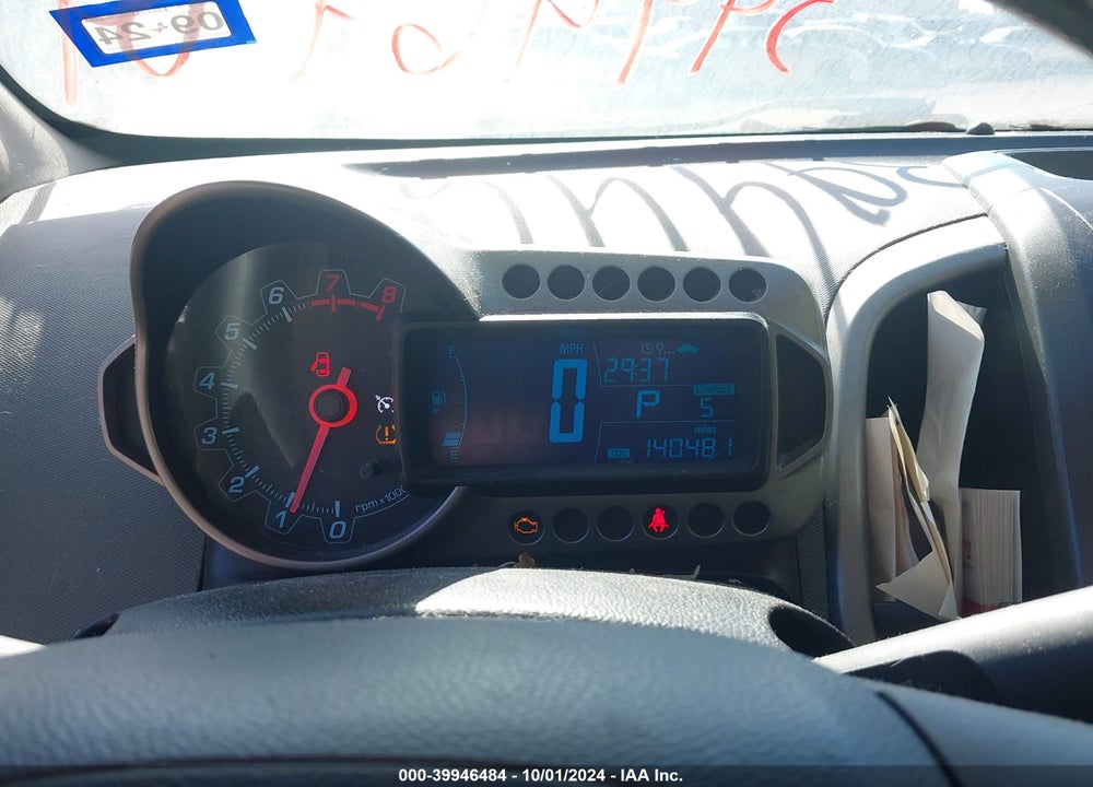 2014 CHEVROLET SONIC LT AUTO VIN: 1G1JC5SB1E4224412