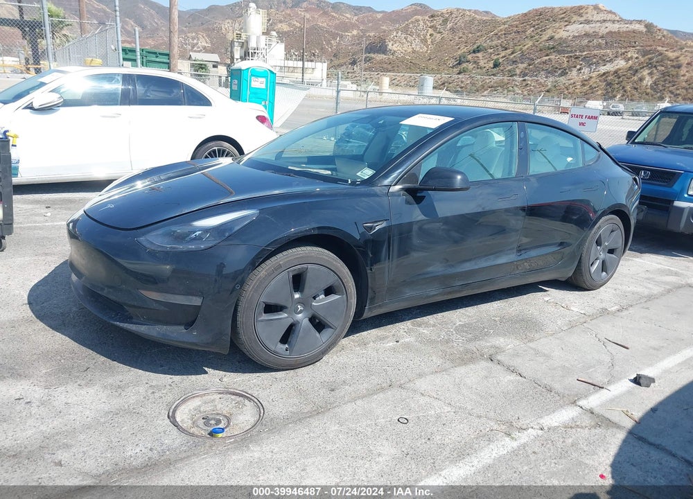 2022 TESLA MODEL 3 REAR-WHEEL DRIVE VIN: 5YJ3E1EA8NF373933