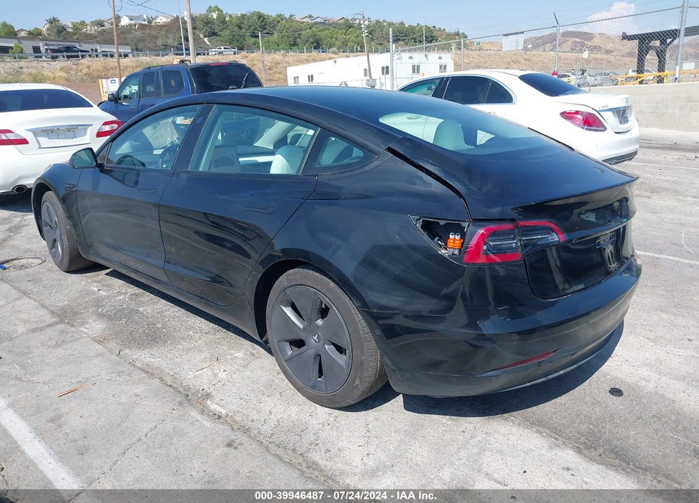2022 TESLA MODEL 3 REAR-WHEEL DRIVE VIN: 5YJ3E1EA8NF373933