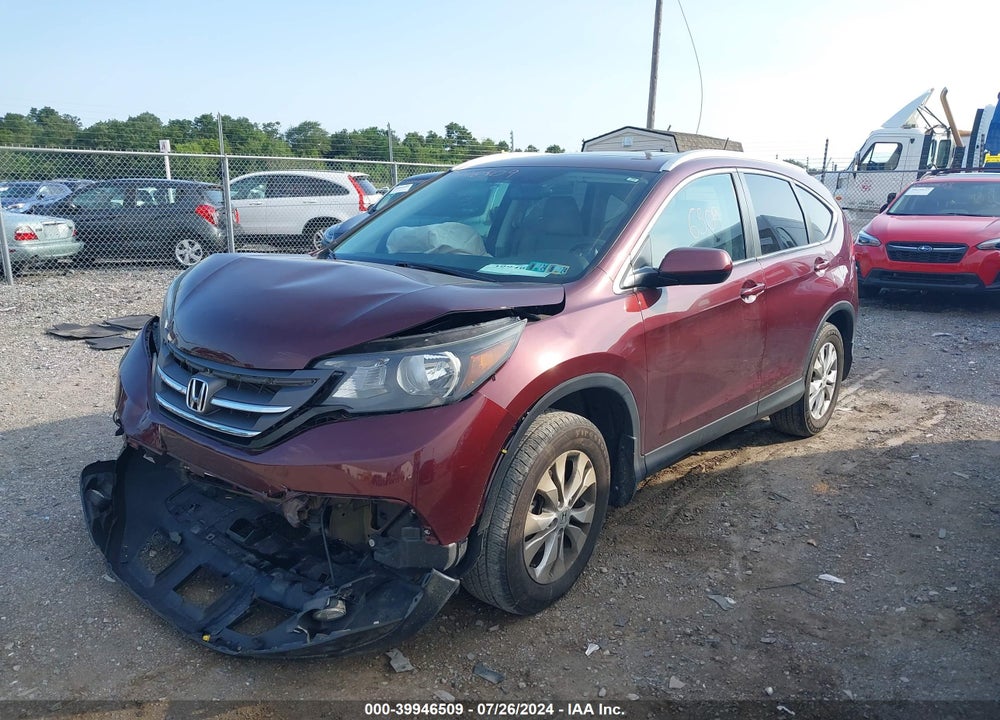 2014 HONDA CR-V EX-L VIN: 5J6RM4H77EL086475