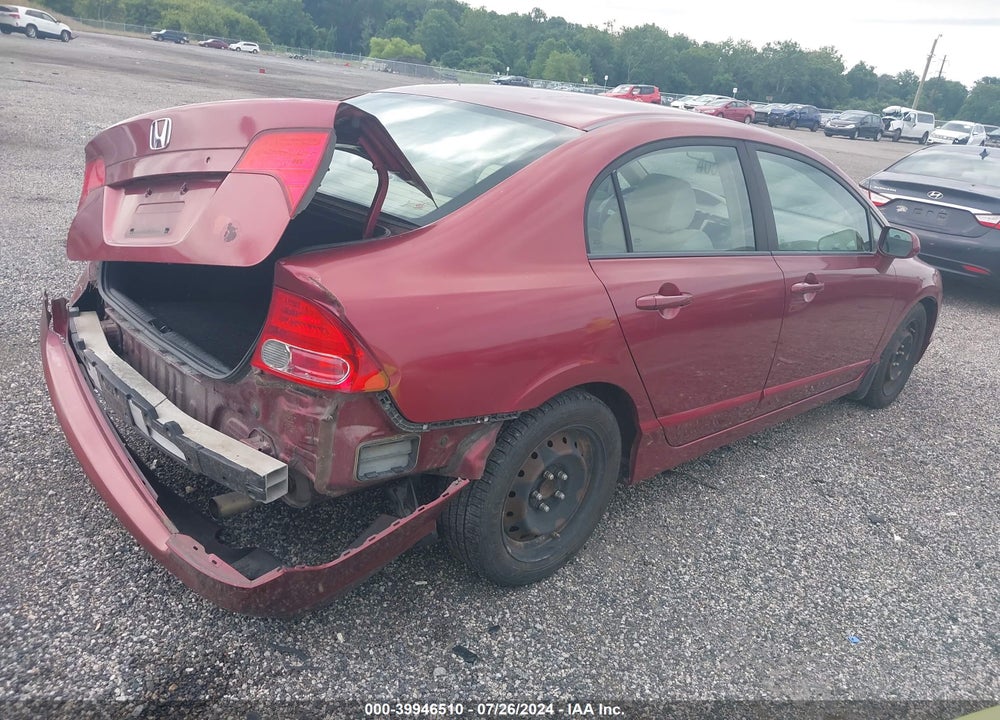 2008 HONDA CIVIC SDN VIN: 1HGFA165X8L117466