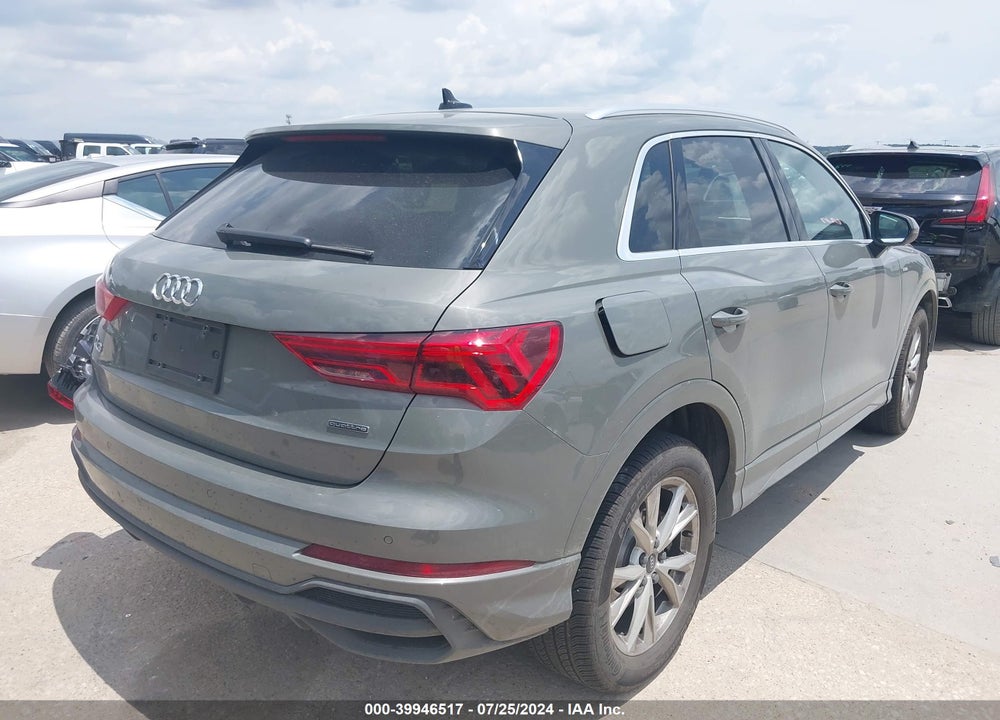 2024 AUDI Q3 PREMIUM 45 TFSI S LINE QUATTRO TIPTRONIC VIN: WA1DECF36R1059996
