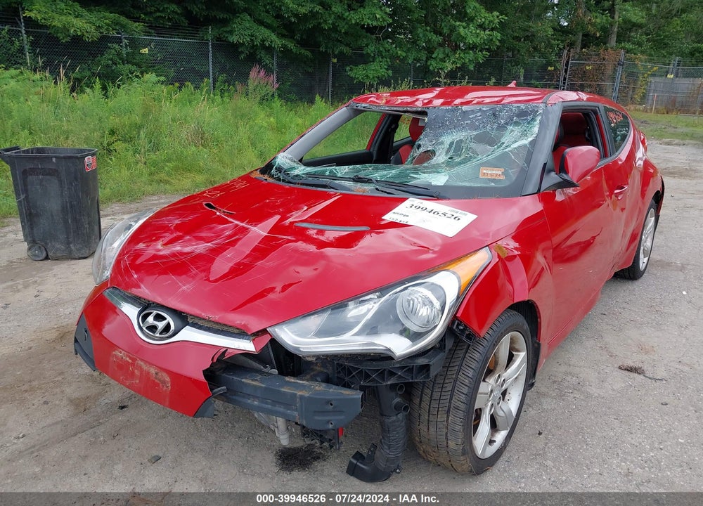 2013 HYUNDAI VELOSTER BASE W/GRAY VIN: KMHTC6AD0DU086641