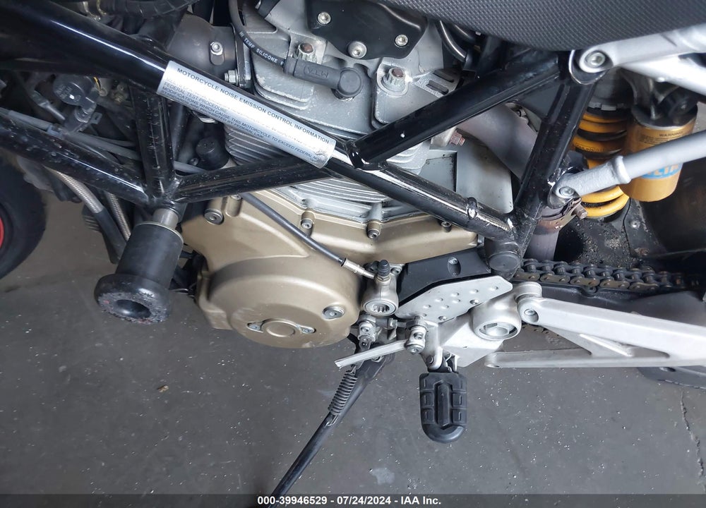 2008 DUCATI HYPERMOTARD 1100/S VIN: ZDM1YACP88B006449