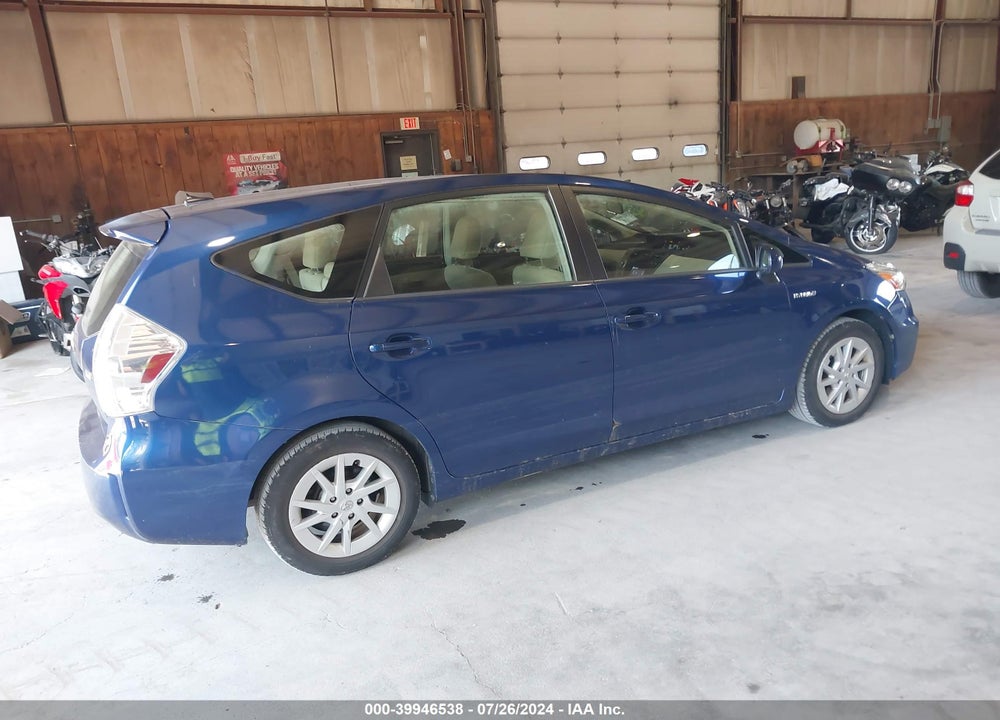 2012 TOYOTA PRIUS V FIVE/THREE/TWO VIN: JTDZN3EUXC3120896