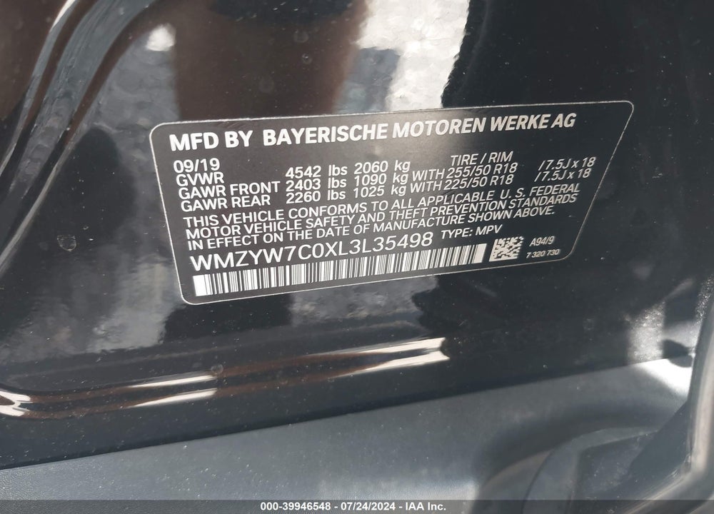 2020 MINI COUNTRYMAN COOPER S VIN: WMZYW7C0XL3L35498