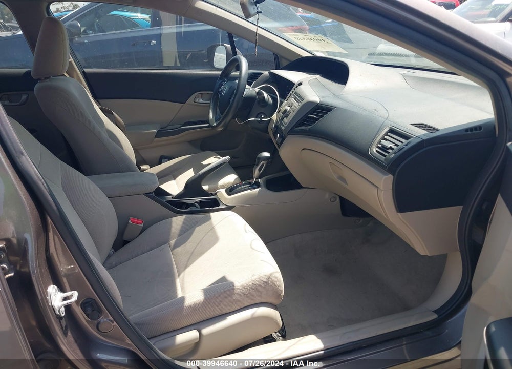 2012 HONDA CIVIC LX VIN: 19XFB2F59CE310582