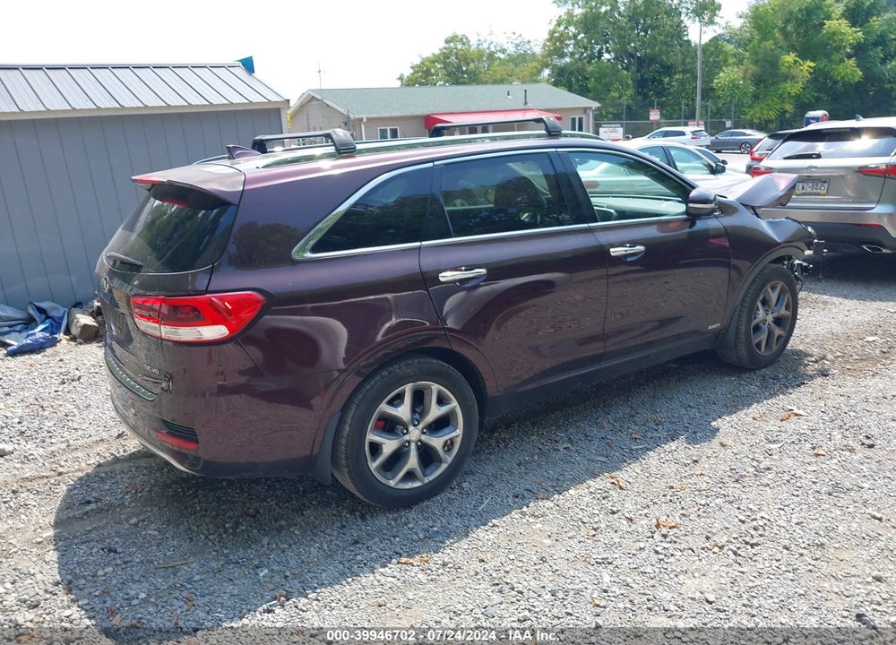 2016 KIA SORENTO 3.3L SX VIN: 5XYPKDA55GG008934