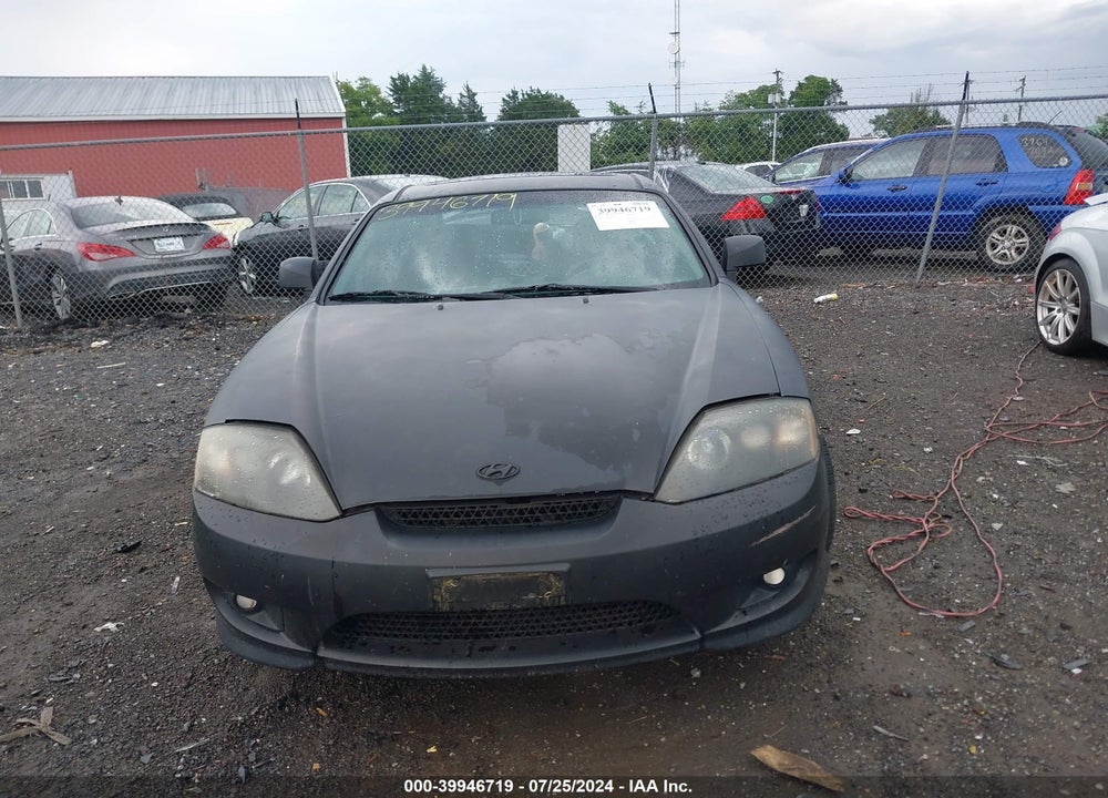 2006 HYUNDAI TIBURON GS VIN: KMHHM65D86U227617