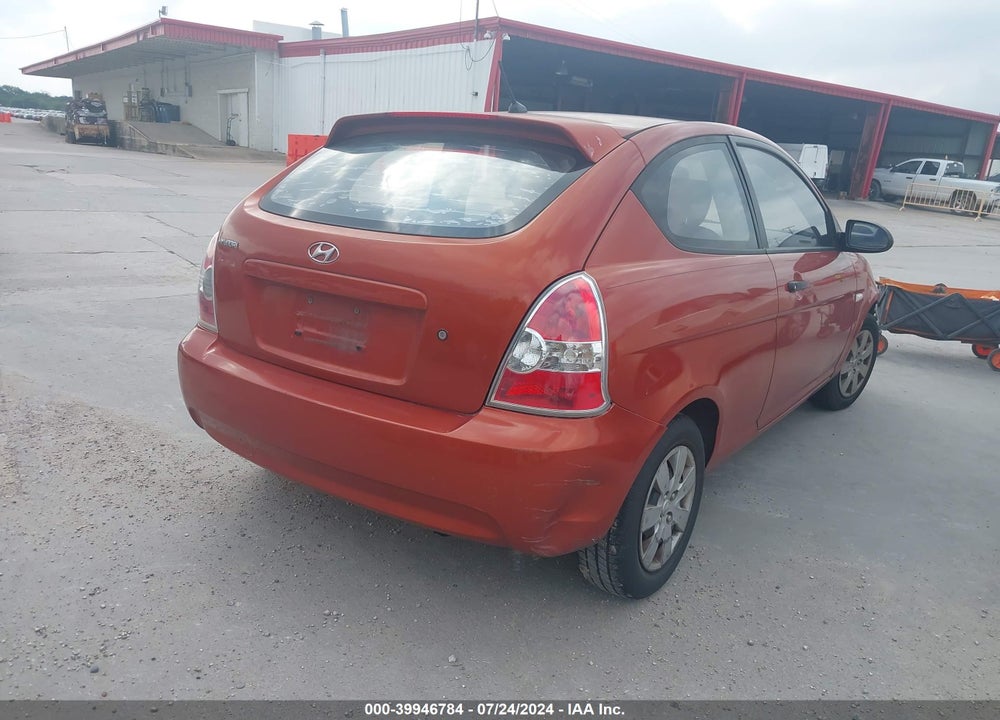 2008 HYUNDAI ACCENT GS VIN: KMHCM36C18U057067