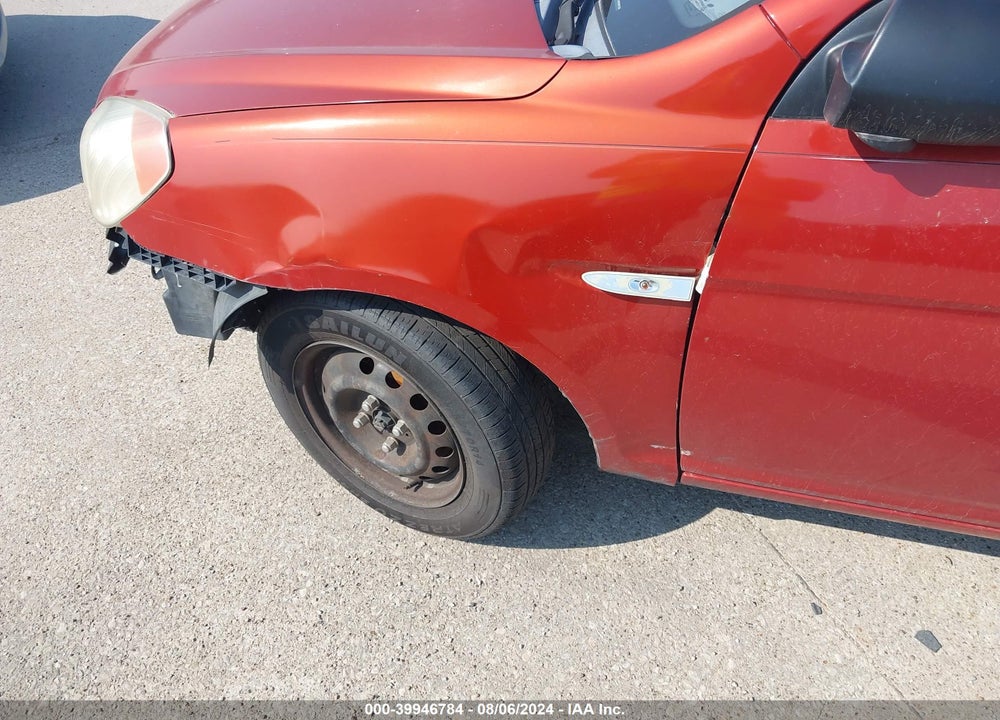 2008 HYUNDAI ACCENT GS VIN: KMHCM36C18U057067