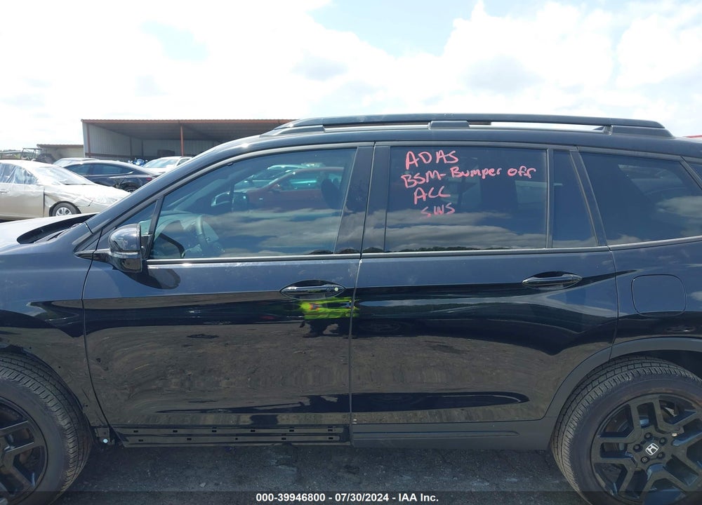2024 HONDA PASSPORT AWD BLACK VIN: 5FNYF8H84RB001175